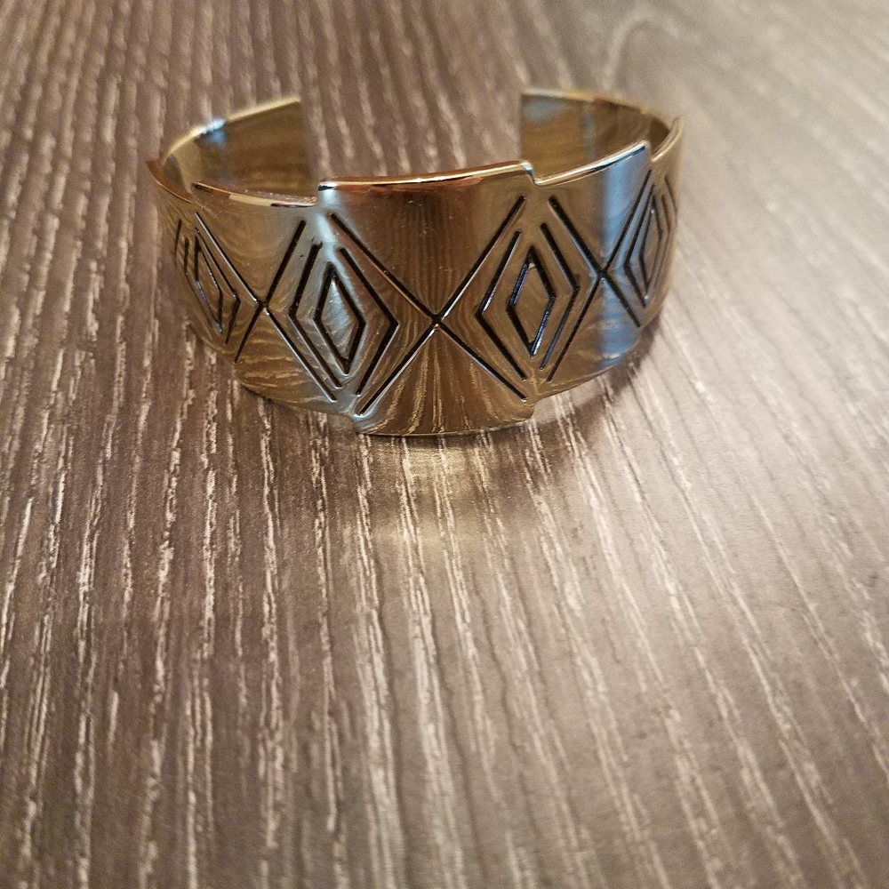 Gold color Aztec cuff